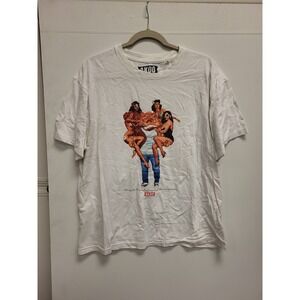 AKOO Gentleman Taste Distinction Est 1980 Graphic Print T-Shirt Mens XL‎ White